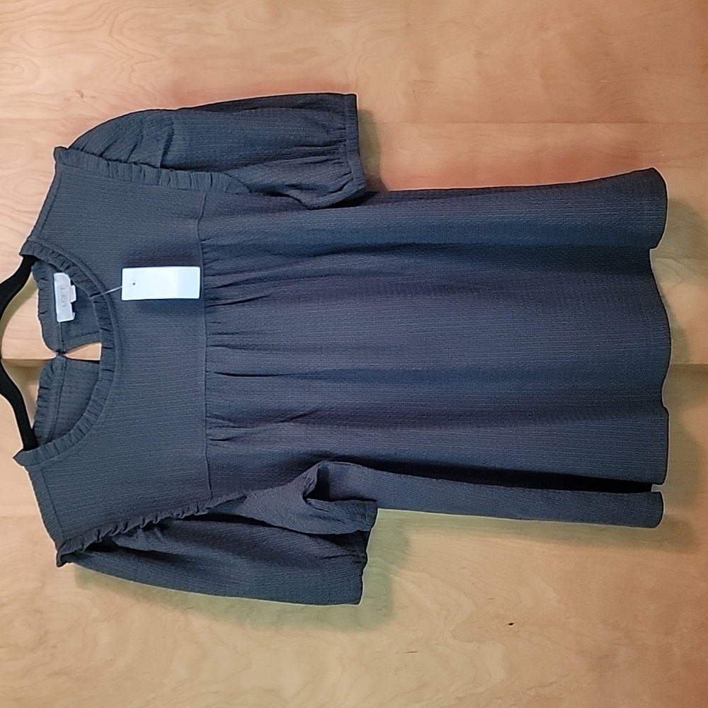 Loft Outlet Green Short Sleeve Shirt